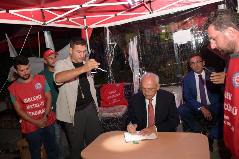 Kılıçdaroğlu, grev yapan işçileri ziyaret etti - Resim: 4