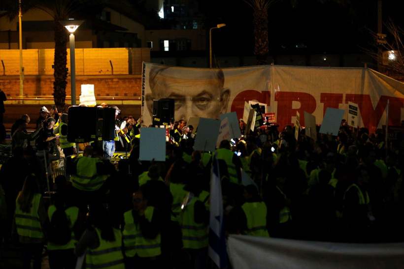 Sarı Yelekliler İsrail'de de sokağa indi 'hayat pahalı geçinemiyoruz' - Resim: 2