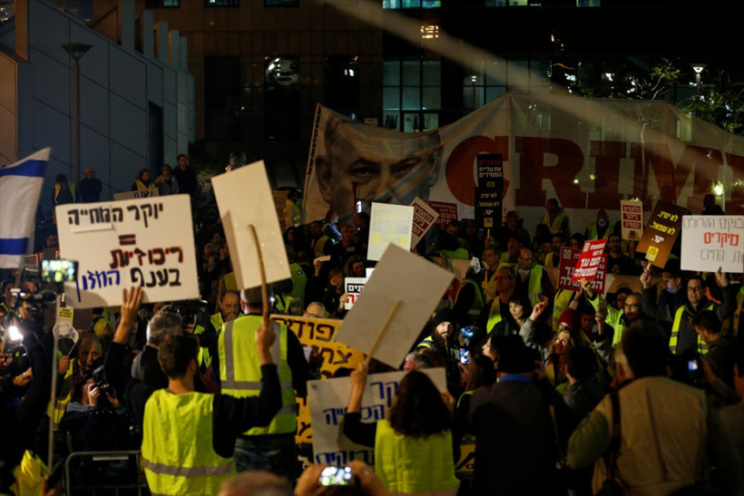 Sarı Yelekliler İsrail'de de sokağa indi 'hayat pahalı geçinemiyoruz' - Resim: 4