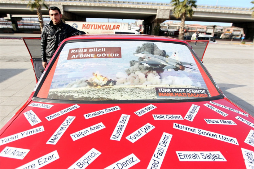  Otomobilini şehit isimleriyle kapladı - Resim: 4