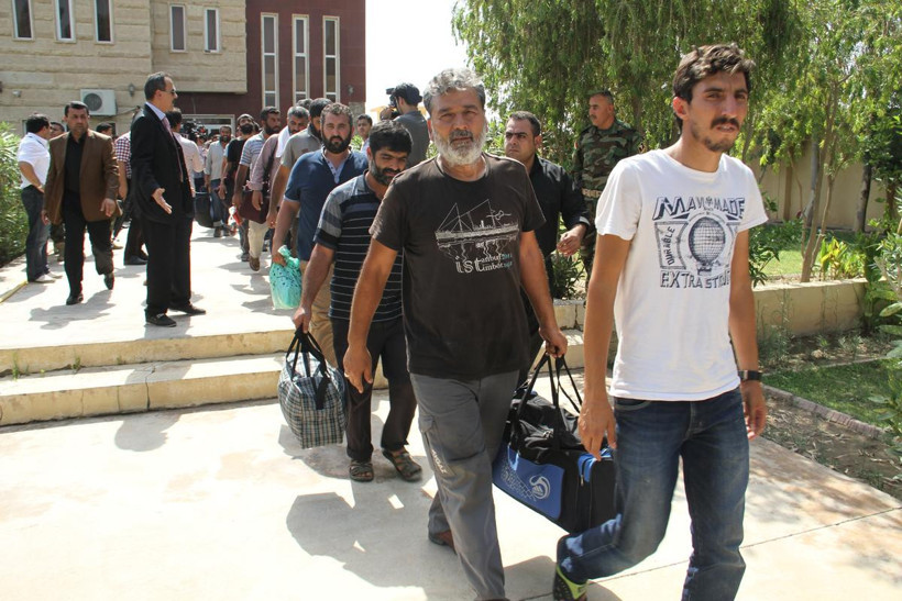 Serbest bırakılan Türk şoförlerden ilk görüntüler - Resim: 1