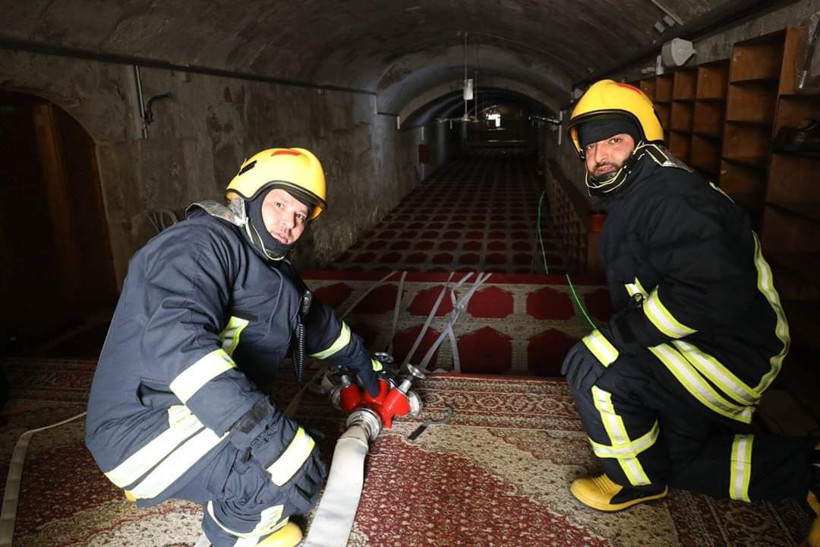 Mescid-i Aksa’da yangın tatbikatı - Resim: 1