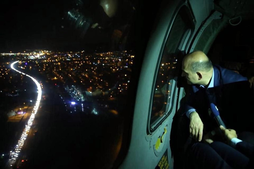 Bakan Süleyman Soylu Bolu'da trafiği hem havadan hem karadan denetledi - Resim: 2