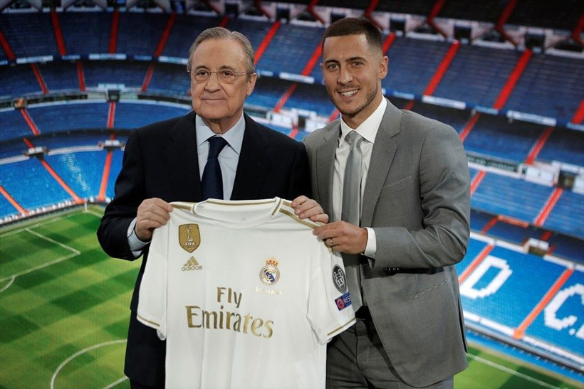 Real Madrid Eden Hazard'ı tanıttı yer yerinden oynadı - Resim: 1
