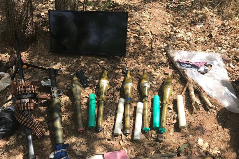 Pençe Harekatı'nda ele geçirilen terör örgütünün silah ve mühimmatları imha edildi - Resim: 3