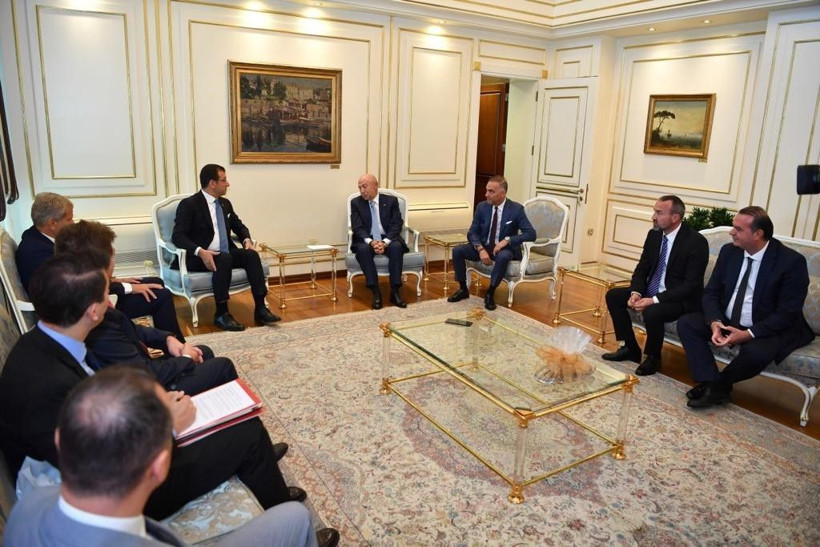 TFF Başkanı Nihat Özdemir Ekrem İmamoğlu'nu ziyaret etti - Resim: 1