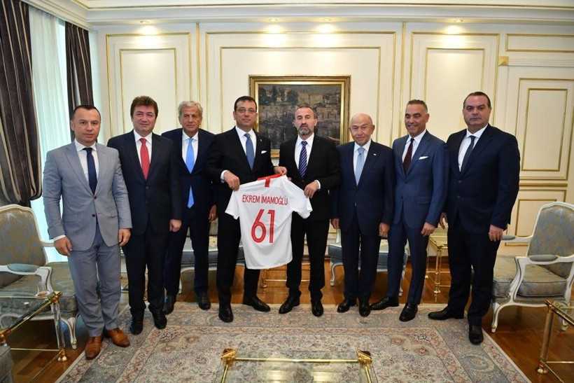 TFF Başkanı Nihat Özdemir Ekrem İmamoğlu'nu ziyaret etti - Resim: 2