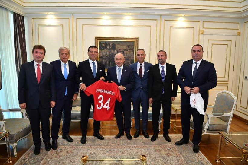 TFF Başkanı Nihat Özdemir Ekrem İmamoğlu'nu ziyaret etti - Resim: 3