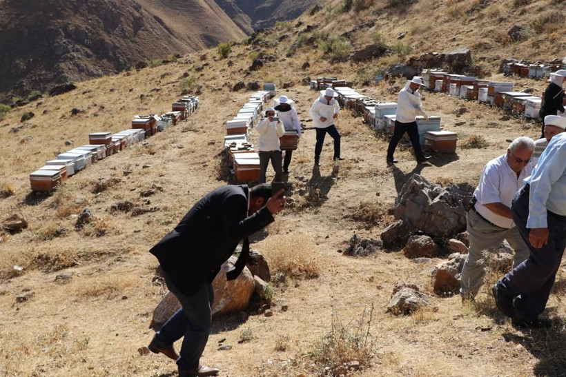 Van'da verimli bal sezonu için şükür duasında arılar saldırdı - Resim: 4