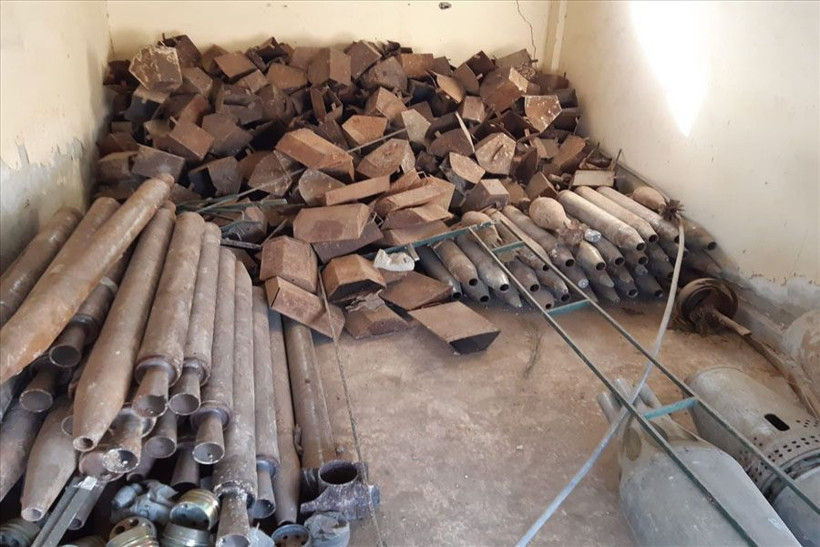 Tel Abyad'da mayın eğitim ve depolama tesisi bulundu - Resim: 2