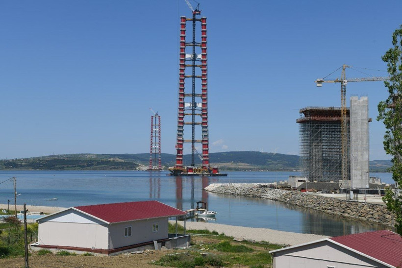 Çanakkale Köprüsü’nün ayakları tamam son hali görüntülendi şimdiden göz kamaştırıyor - Resim: 2