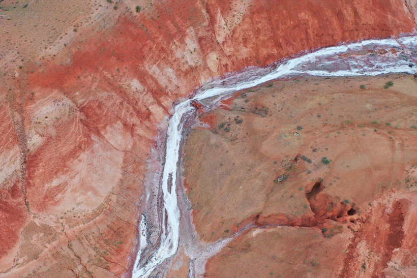 Iğdır'ın 'Tuz deresi' ziyaretçilerine kendini hayran bırakıyor görenin gönlü açılıyor - Resim: 1