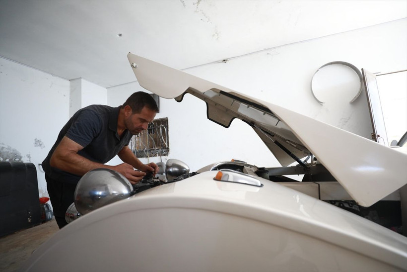 Filistinli genç 1930'ların klasik otomobilini sıfırdan yaptı şasesi için 4 ay uğraştı - Resim: 3
