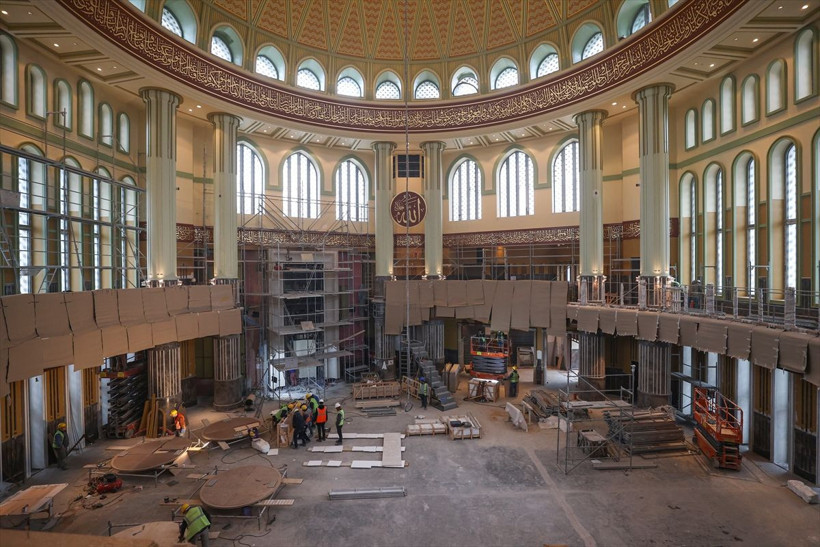 Taksim Camisi 4 yılda bitme noktasına geldi! İşte içinden ilk görüntüler Ramazan'da açılıyor - Resim: 3
