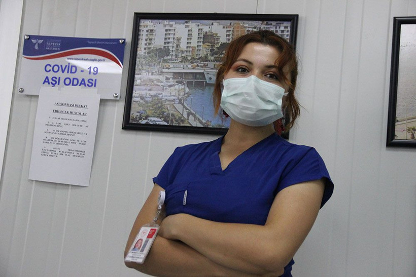 Bu kız 1 günde 224 kişiye aşı yaptı! Bakan Koca'nın teşekkür ettiği Sabira Hemşire konuştu - Resim: 4