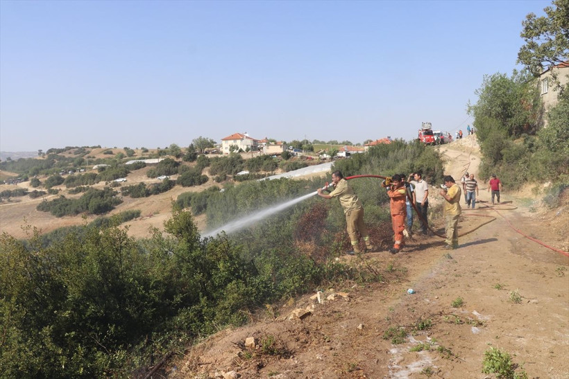 Denizli'de kontrol altına alınan yangın bölgesinde korkulan oldu! Yeniden alevler yükseldi - Resim: 4