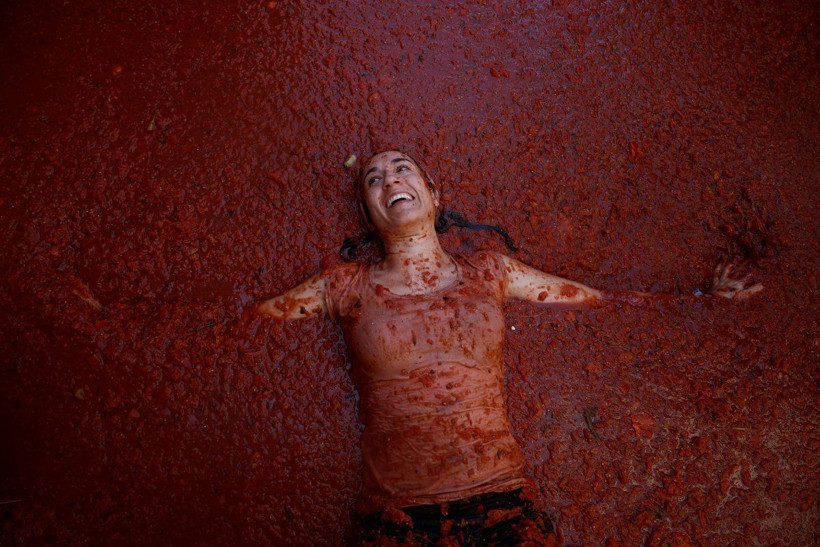 İspanya'da domates festivali! İşte 130 tonluk israfın görüntüleri... 'Tekrar doğuyoruz' - Resim: 3