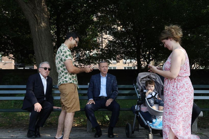 Cumhurbaşkanı Erdoğan, Central Park'ta yürüyüş yaptı! 'Sigarayı bırak' dedi - Resim: 1