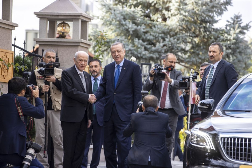 Cumhurbaşkanı Erdoğan ile Bahçeli birlikte poz verdi! Dikkat çeken fotoğraflar - Resim: 3