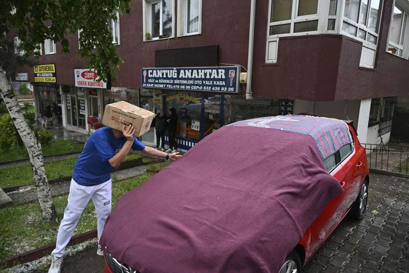 Ankara'yı mor fırtına poligonu vurdu! Tüm izinler iptal edildi sokakları fareler bastı - Resim: 1