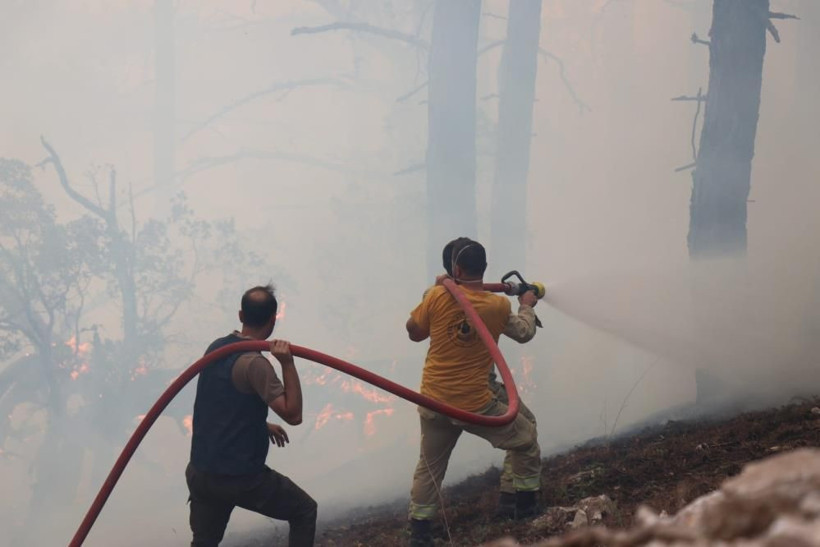 Bolu'da korkutan orman yangını! Yıldırım düşmüştü, saatlerdir alev alev yanıyor! 15 hektarlık alan küle döndü... - Resim: 4