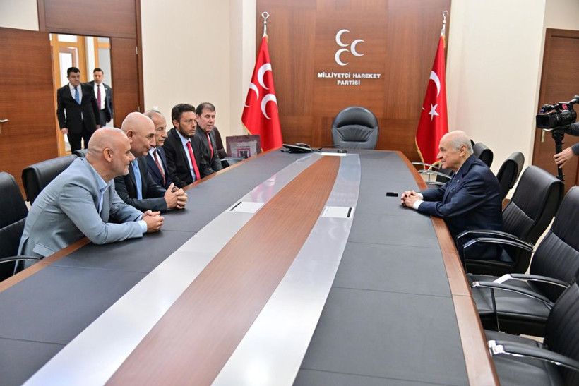 Fatih Karagümrük Spor Kulübü yönetiminden MHP lideri Bahçeli'ye ziyaret - Resim: 1