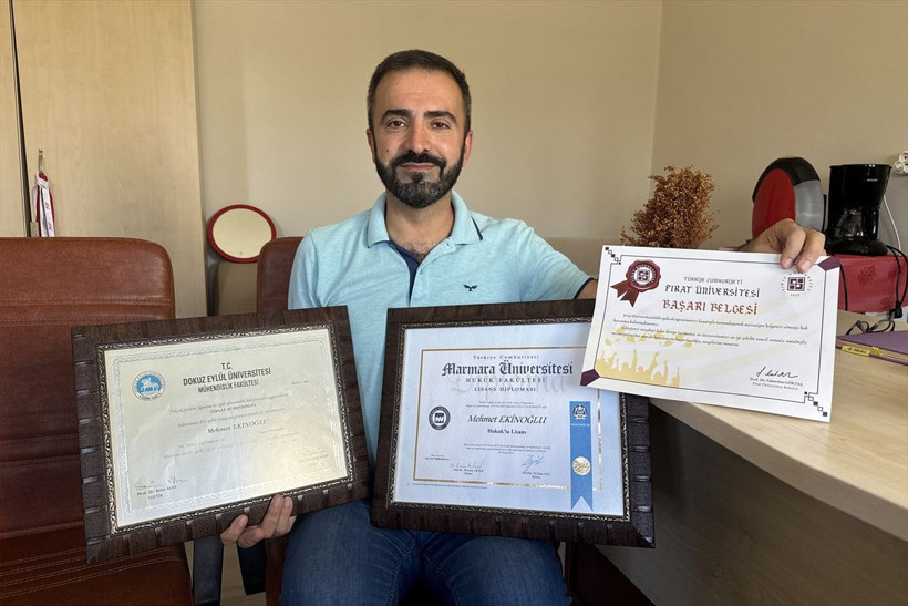 Azmi ile örnek oldu! Okuma azmiyle önce mühendis, sonra avukat oldu, bu yıl da tıp fakültesini bitirdi... - Resim: 1