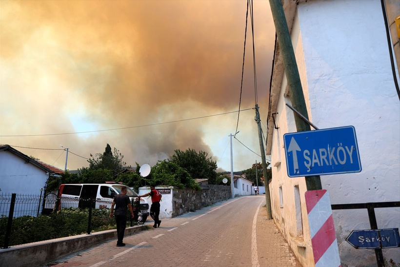Tekirdağ'da çıkan orman yangını Çanakkale'ye sıçradı! Alevlerle aralıksız mücadele - Resim: 1
