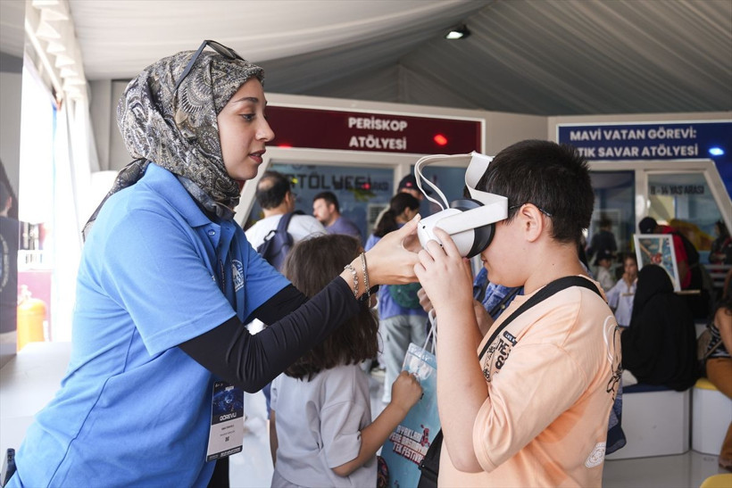 TEKNOFEST Mavi Vatan" 30 Ağustos Zafer Bayramı'nda çocuklardan yoğun ilgi görüyor - Resim: 3
