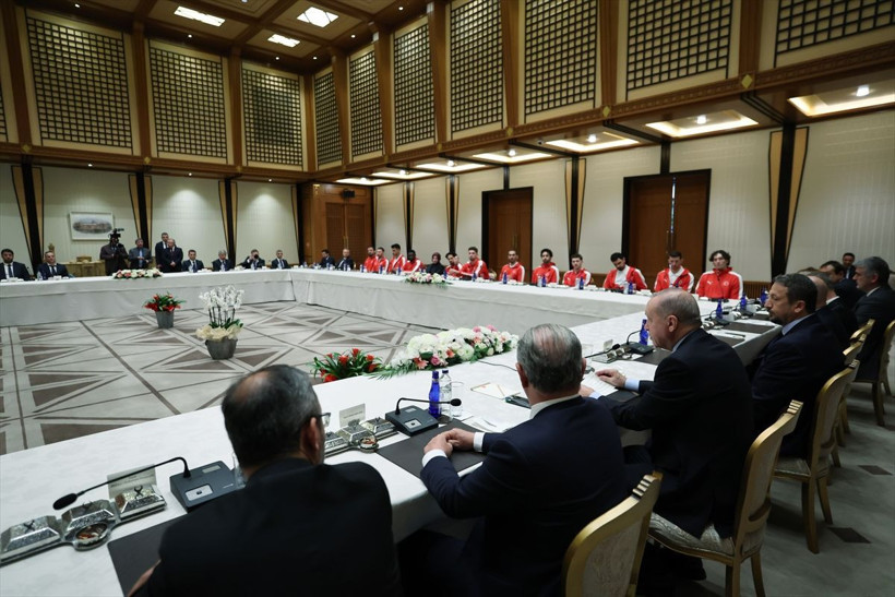 Cumhurbaşkanı Erdoğan, A Milli Erkek Basketbol Takımı'nı kabul etti - Resim: 1