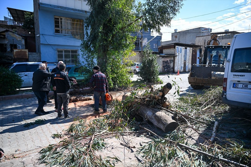 Adana'yı rüzgar vurdu! Direkler ve ağaçlar devrildi... - Resim: 2