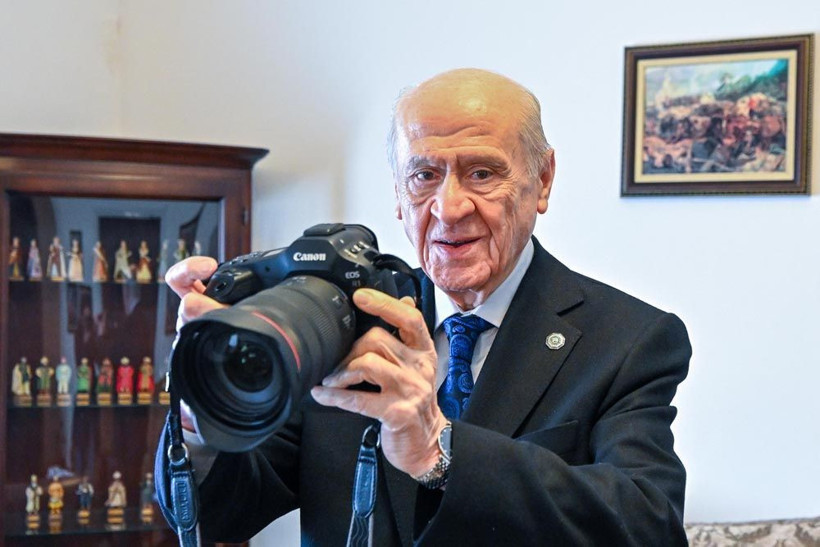 MHP lideri Bahçeli, TFMD heyetinin fotoğrafını çekti - Resim: 4