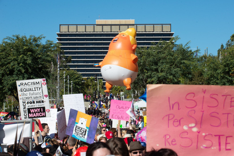 ABD'de binlerce kadın Trump hükümetini protesto etti  - Resim: 4