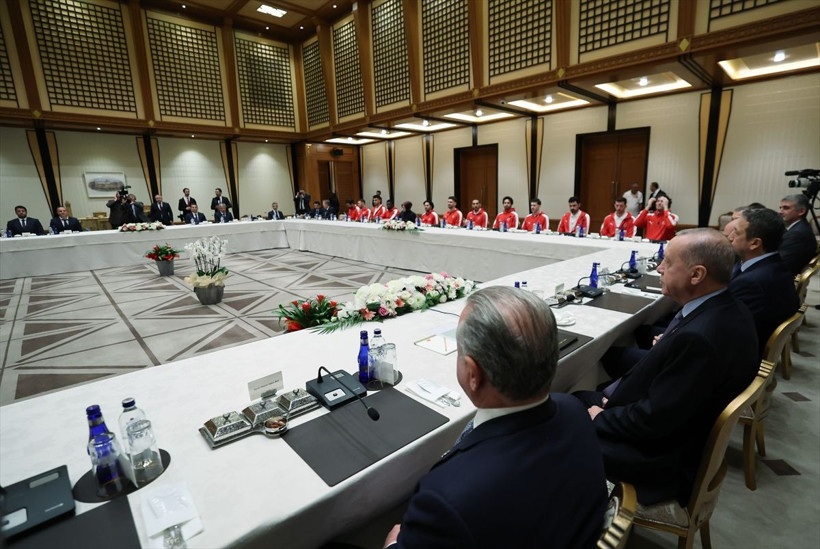 Cumhurbaşkanı Erdoğan, A Milli Erkek Basketbol Takımı'nı kabul etti - Resim: 2