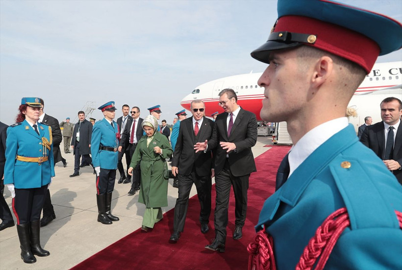 Cumhurbaşkanı Erdoğan'a Sırbistan'dan sıcak karşılama - Resim: 2