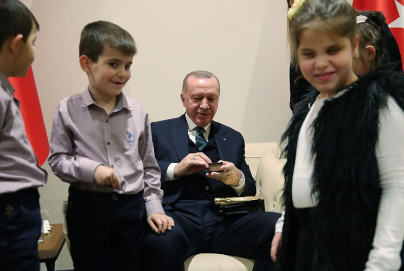 Cumhurbaşkanı Erdoğan görme engelli öğrencileri kabul etti - Resim: 4