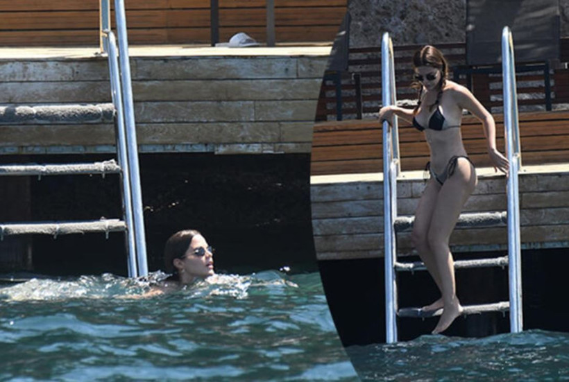 Bikinili pozlarıyla nefesleri kesti! Bir Zamanlar Çukurova'nın 'Züleyha'sı Hilal Altınbilek tatil sezonunu açtı - Resim: 3