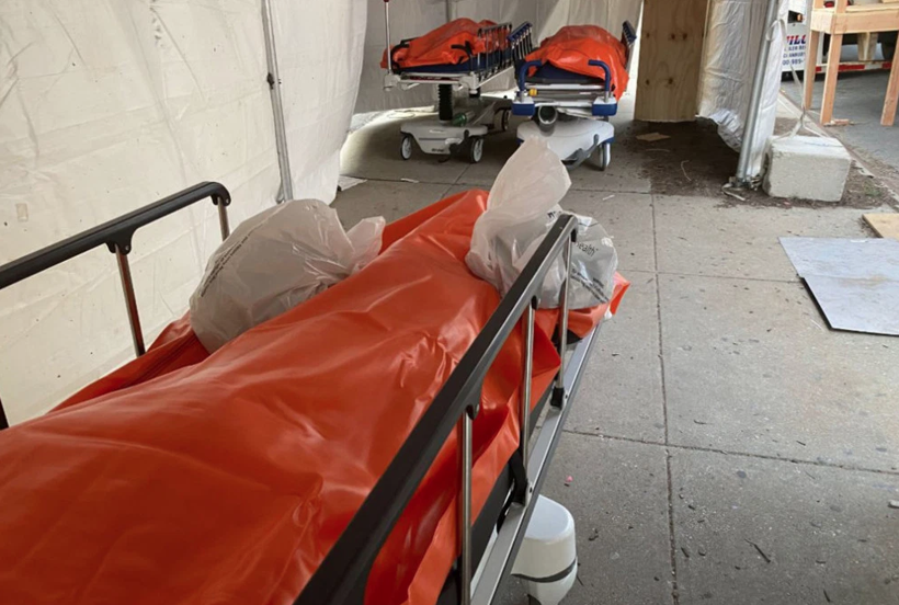 ABD'de koronavirüste rekor ölüm! 1 mezara 10 cenaze gömülecek - Resim: 2