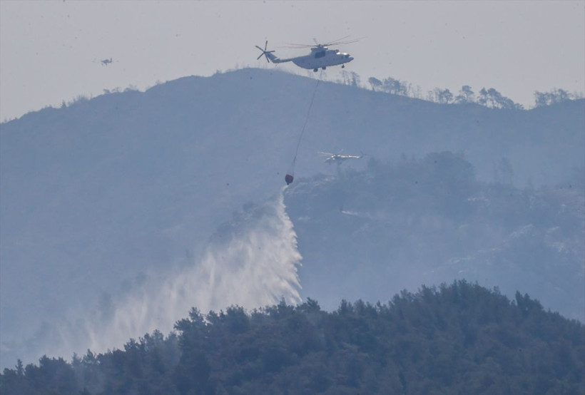Marmaris'te durum korkunç! Günlerdir sürüyor son haline bakın "4 bin 813 futbol sahası büyüklüğünde alan yandı" - Resim: 4