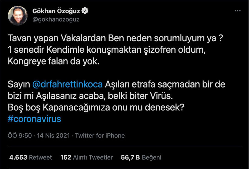 Athena Gökhan ile Sağlık Bakanı Fahrettin Koca'nın Covid-19 yazışması twitteri salladı - Resim: 2
