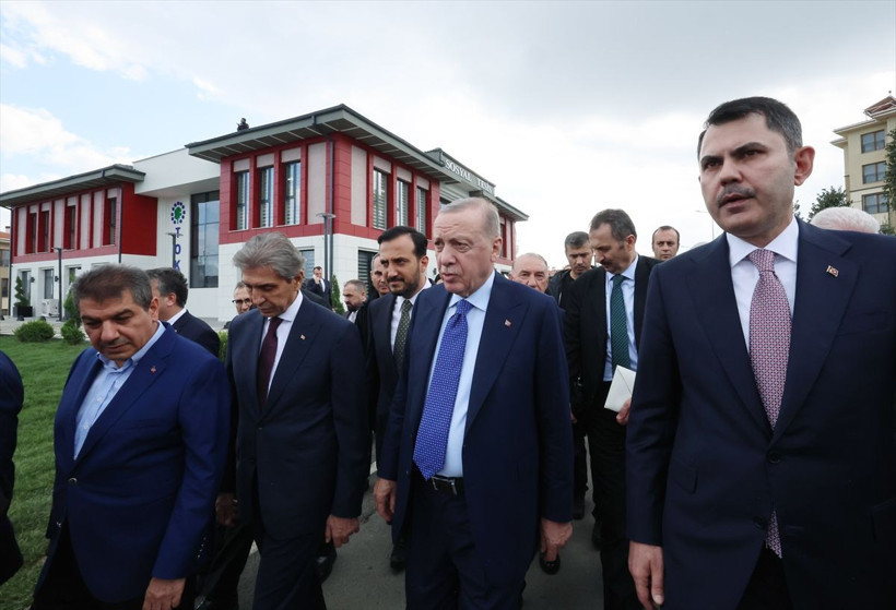 Cumhurbaşkanı Erdoğan 500 bin sosyal konut projesinin örnek dairelerini gezdi - Resim: 1