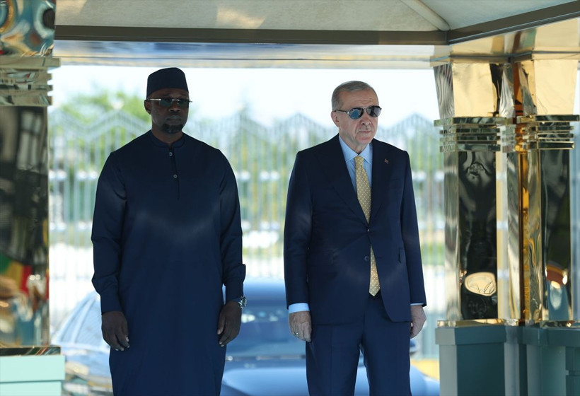 Cumhurbaşkanı Erdoğan, Senegal Başbakanı Sonko'yu resmi törenle karşıladı - Resim: 1