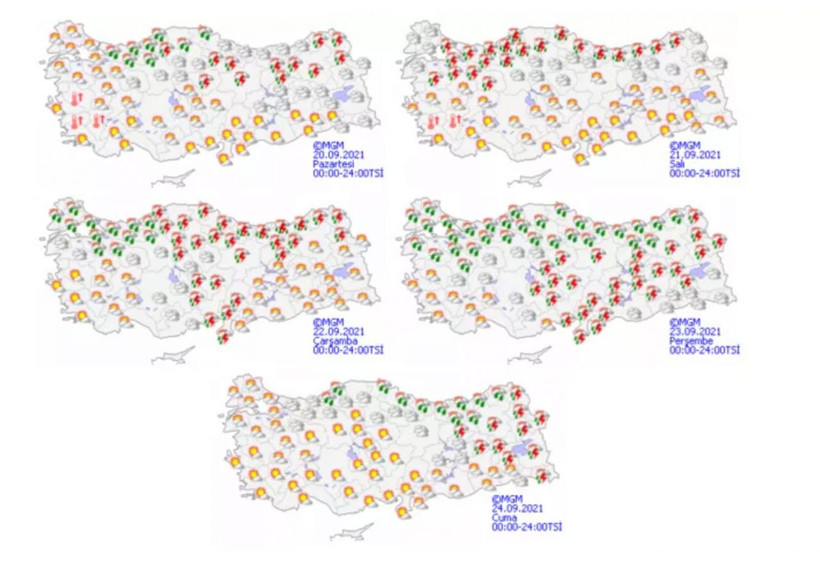 Meteoroloji harita yayınlayarak uyardı! Sıcaklıklar aniden düşüyor işte il il hava durumu - Resim: 4