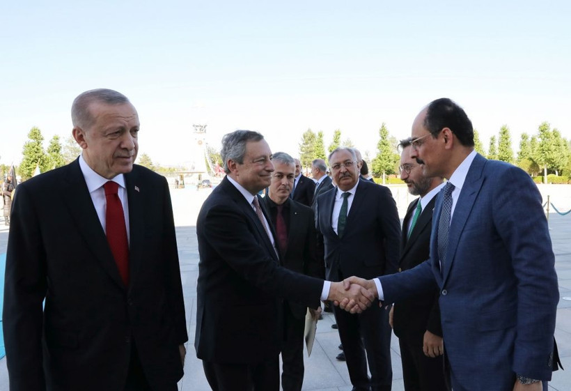 İtalya Başbakanı Draghi'ye resmi törenli karşılama - Resim: 3