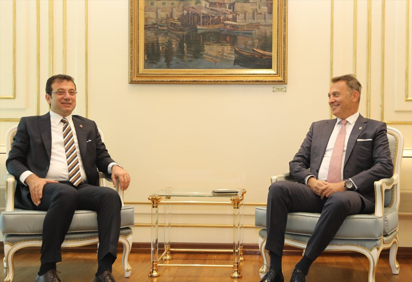 Beşiktaş'tan Ekrem İmamoğlu'na ziyaret - Resim: 1