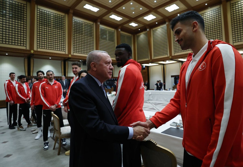 Cumhurbaşkanı Erdoğan, A Milli Erkek Basketbol Takımı'nı kabul etti - Resim: 4