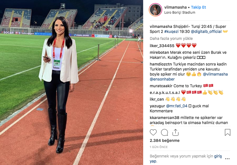 Türkiye Arnavutluk'u yendi güzel spiker yıkıldı - Resim: 3