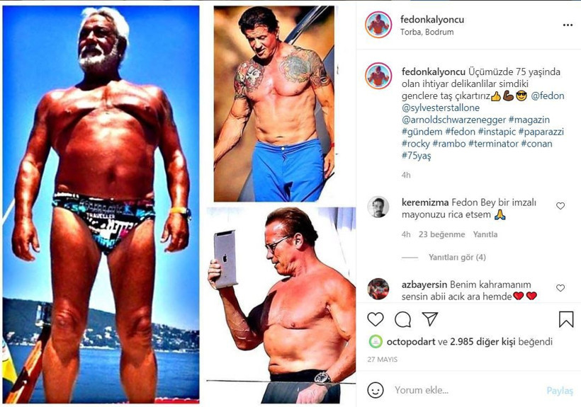 Fedon'dan slip mayo açıklaması: Göbeğim sarkıyormuş, 75 yaşındayım! - Resim: 2