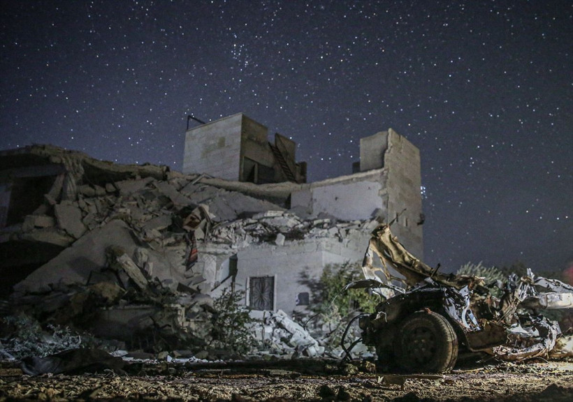 Esed rejiminin, İdlib kent merkezine düzenlediği saldırıda 4 sivil öldü - Resim: 2