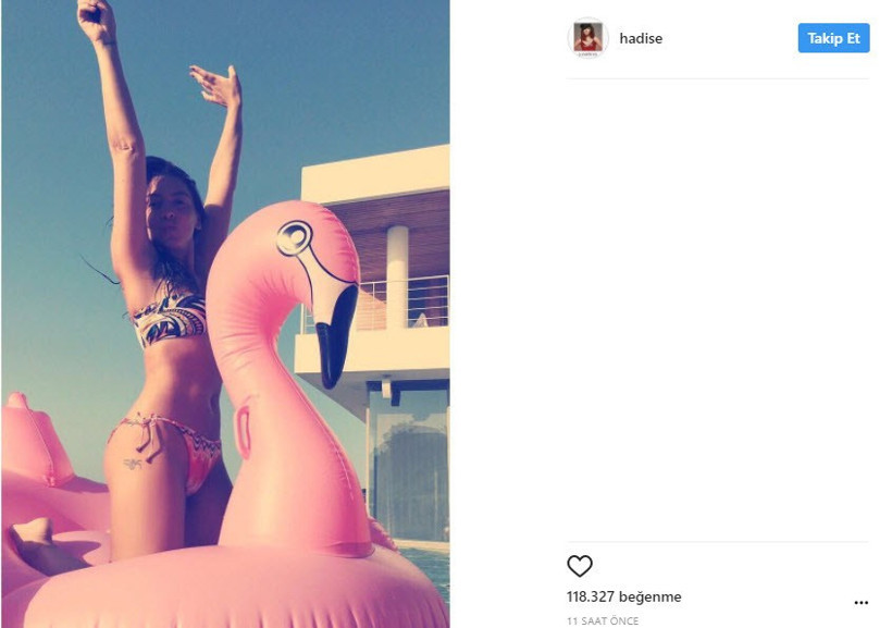 Hadise'den bikinili paylaşım - Resim: 3